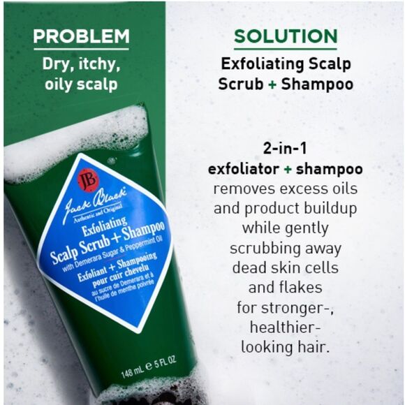 🦋$6 ~ Jack Black Exfoliating Scalp Scrub & Shampoo ~ NEW - Picture 6 of 7